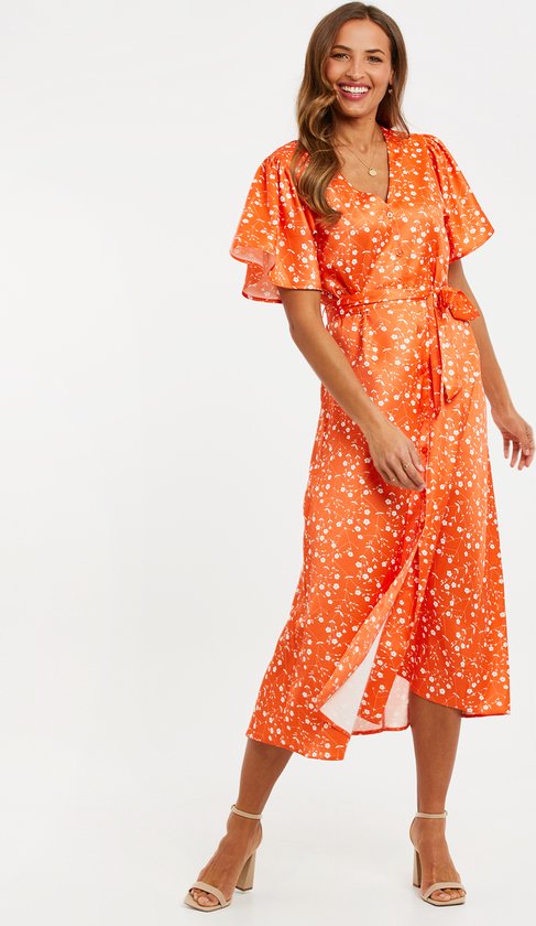 Threadbare Denim Corps Thb Fruit Pastill Midi Button Dress Kleid Women color
