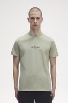 Fred Perry Embroidered T-shirt Polo's & T-shirts Heren - Polo shirt - Groen - Maat XXL