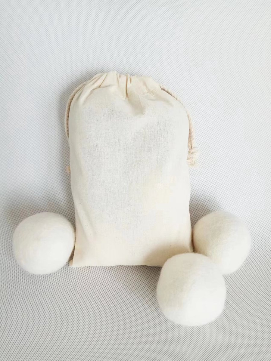 Drogerballen 6 Stuks - Wasbollen - Wasverzachter - Zero waste Dryerballs - Duurzaam - Herbruikbare Droogballen - Wit & Grijs - Energie besparen