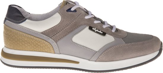 Australian Footwear - Clint Sneakers Wit - White-Grey-Beige