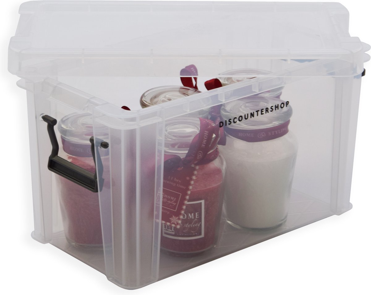 Multifunctionele Compacte Opbergbox 2.6L - Ideaal voor Kinderen & Volwassenen | Stevig & Duurzaam Polypropyleen | 24x13x14 cm | Overzichtelijk Opruimen