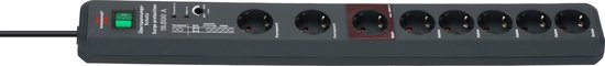 Foto: Secure tec overspanningsbeveiliging 19 500 a 8 voudig antraciet 3m h05vv f 3g1 5 main follow