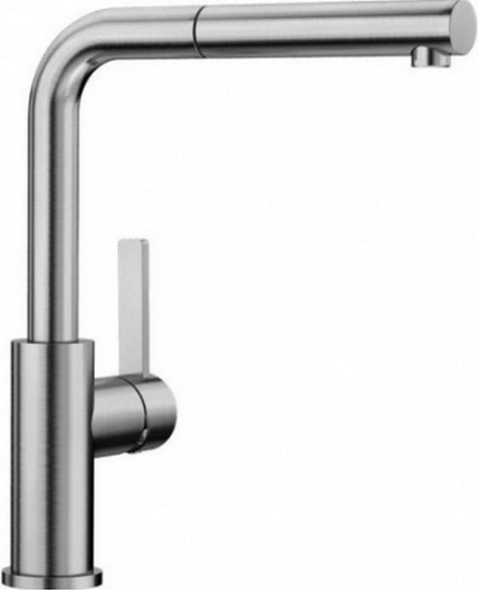 mixer met roestvrijstalen spray - blanco - 523123