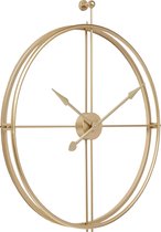 Horloge XXL moderne en or 80cm / Horloge murale en or / Horloge murale en métal doré sans chiffres ni lettres Rond / Chic Horloge moderne ronde en or