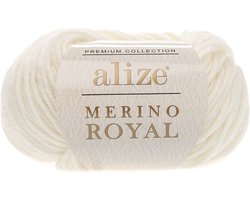 Alize Merino Royal Light Cream 62 Pakket 5 x 50 Gram