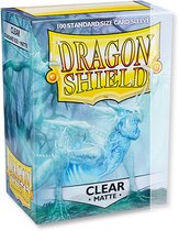 100 pochettes Dragon Shield MATTE Clear Transparent Standard Size Card Sleeve