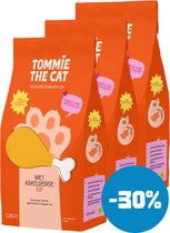 Tommie the Cat - 100% graanvrije kattenbrokken - kattenvoer droogvoer - bomvol verse kip - 3 zakken - 6,6kg