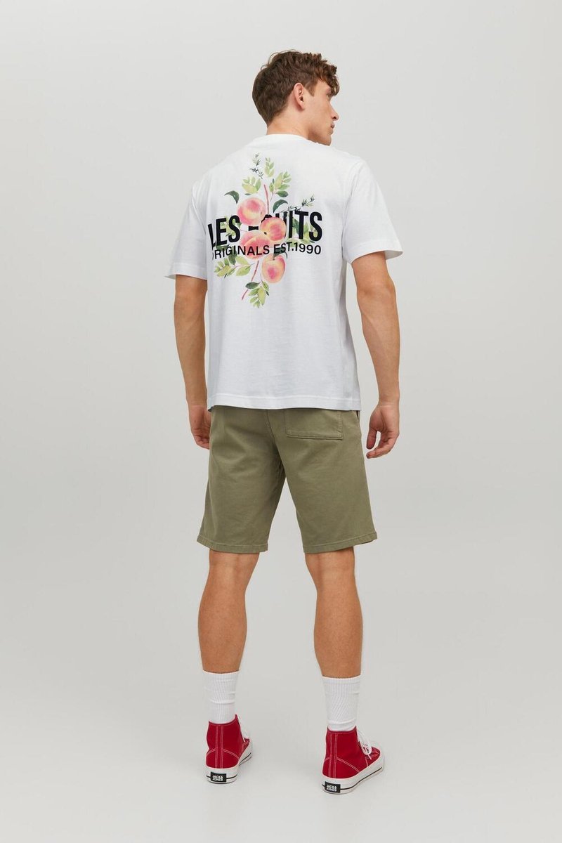 Jack & Jones T-shirt Jorflores Back Tee Ss Crew Neck Sn 12228776