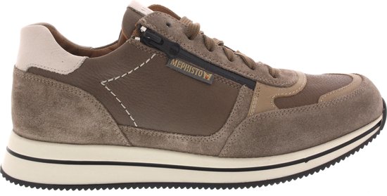 Chaussures à lacets pour hommes Mephisto Gilford Warm Grey Beige - Taille 10