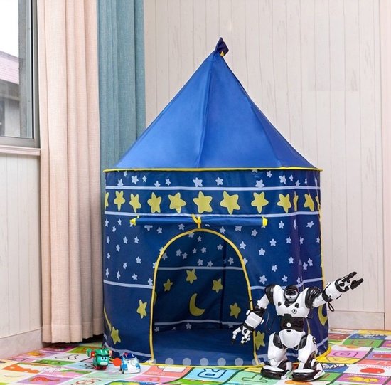 KiddyMoon Kinder Tent Speeltent In Vorm Van Pavilion Voor Kinderkamer Van Natuurlijke Katoen Met Houten Stokken Ruime Speelhuisje Voor Binnen En Buiten, Natuurlijk