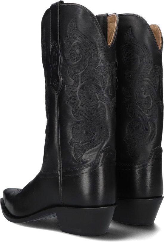 Bootstock Black Treasure Women Cowboylaarzen Western Laarzen Dames Zwart Maat 39