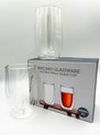 OZ Home - Bricard Dubbelwandige Drinkglazen - 2 Stuks - 400 ml - Double Wall Glass