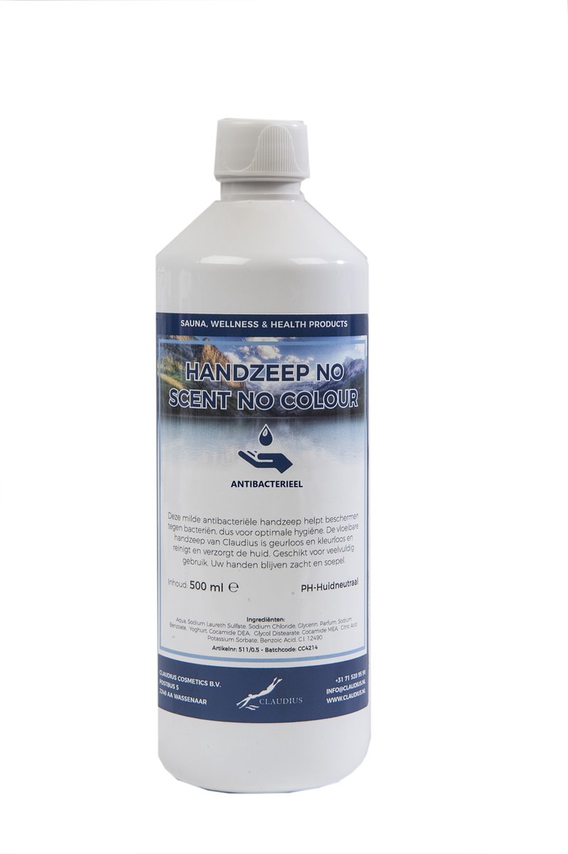 Goedkoopste Handzeep No Scent, No Colour 500 ml