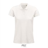 SOL'S - Planet Polo dames - Wit - 100% Biologisch Katoen - 3XL