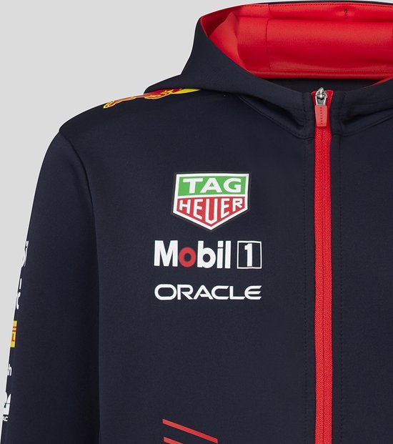 Red Bull Racing Max Verstappen Teamline Kids Hoody met Rits 2023 L (152-158) - Max Verstappen - Sergio Perez - Oracle - Merkloos