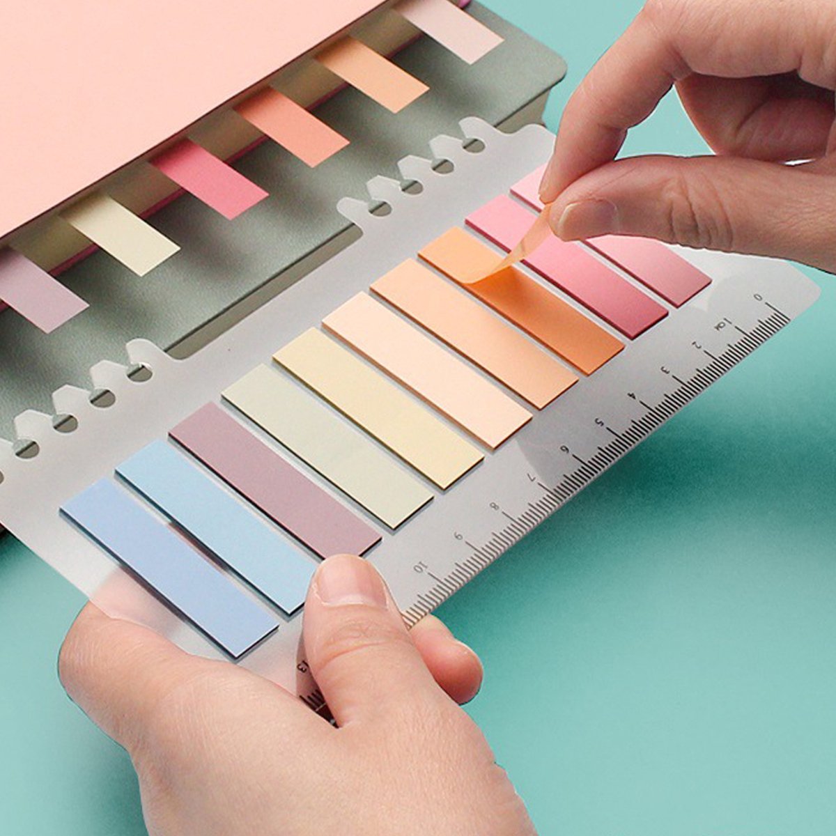 Sticky Notes Transparant - 200 Stuks - Index Tabs - Zelfklevend - 10 Kleuren op Prijzenvolger.com
