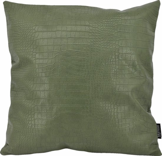 Sierkussen Croco Vert | 45 x 45 cm | faux cuir