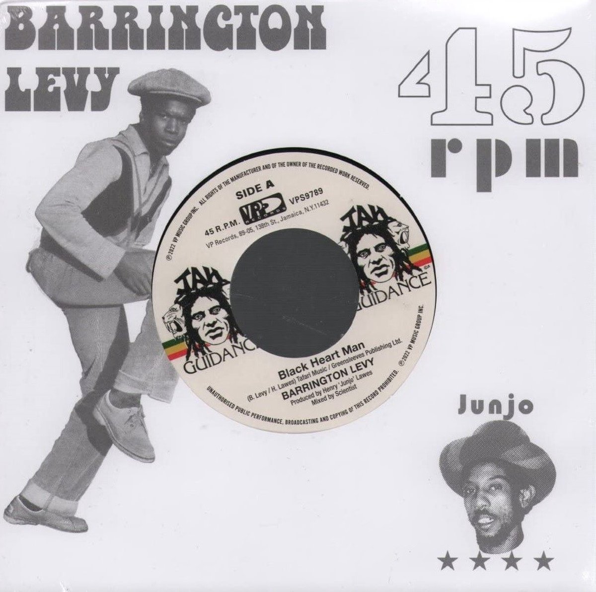 Barrington Levy & Roots Radics - Black Heart Man (7" Single)
