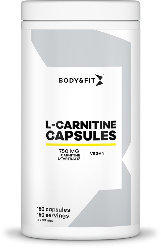 Body & Fit L-Carnitine Capsules - Aminozuren - L-carnitine-L-tartraat 750 mg - 150 capsules