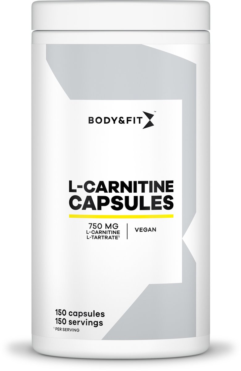 Body & Fit L-Carnitine Capsules - Aminozuren - L-carnitine-L-tartraat 750 mg - 150 capsules - Body & Fit