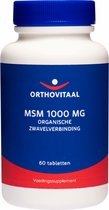 Orthovitaal - MSM 1000 mg - 60 tabletten - Mineralen - vegan - voedingssupplement