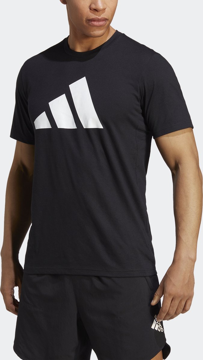 adidas Performance Train Essentials Feelready Logo Training T-shirt Heren Zwart