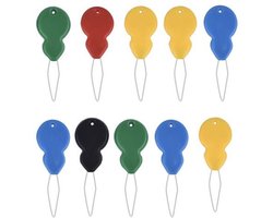 draadgeleider - draaddoorsteker - naalddoorsteker - naaldinrijger - draaddoorhaler - draadrijger - diverse kleuren - naald hulp tool - naaldwerk 10 stuks