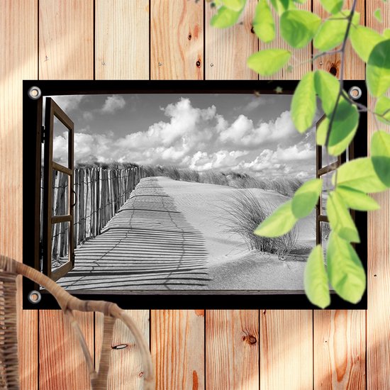 Tuinposter Doorkijk Beach Scene