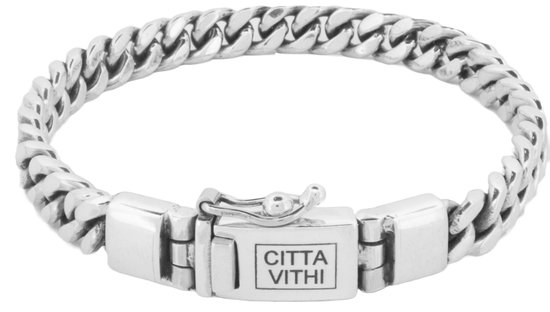 Jonline Citta Vithi Bracelet bouddha fait main en argent modèle 14 taille XL