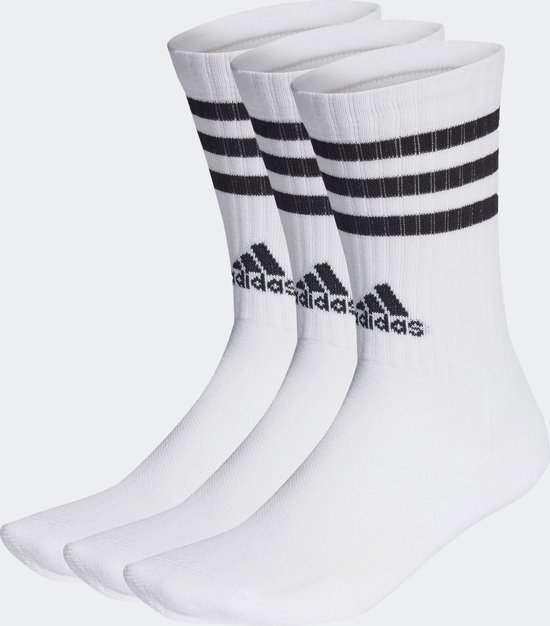adidas Sportswear 3-Stripes Gevoerde Sokken 3 Paar - Unisex - Wit - 40-42