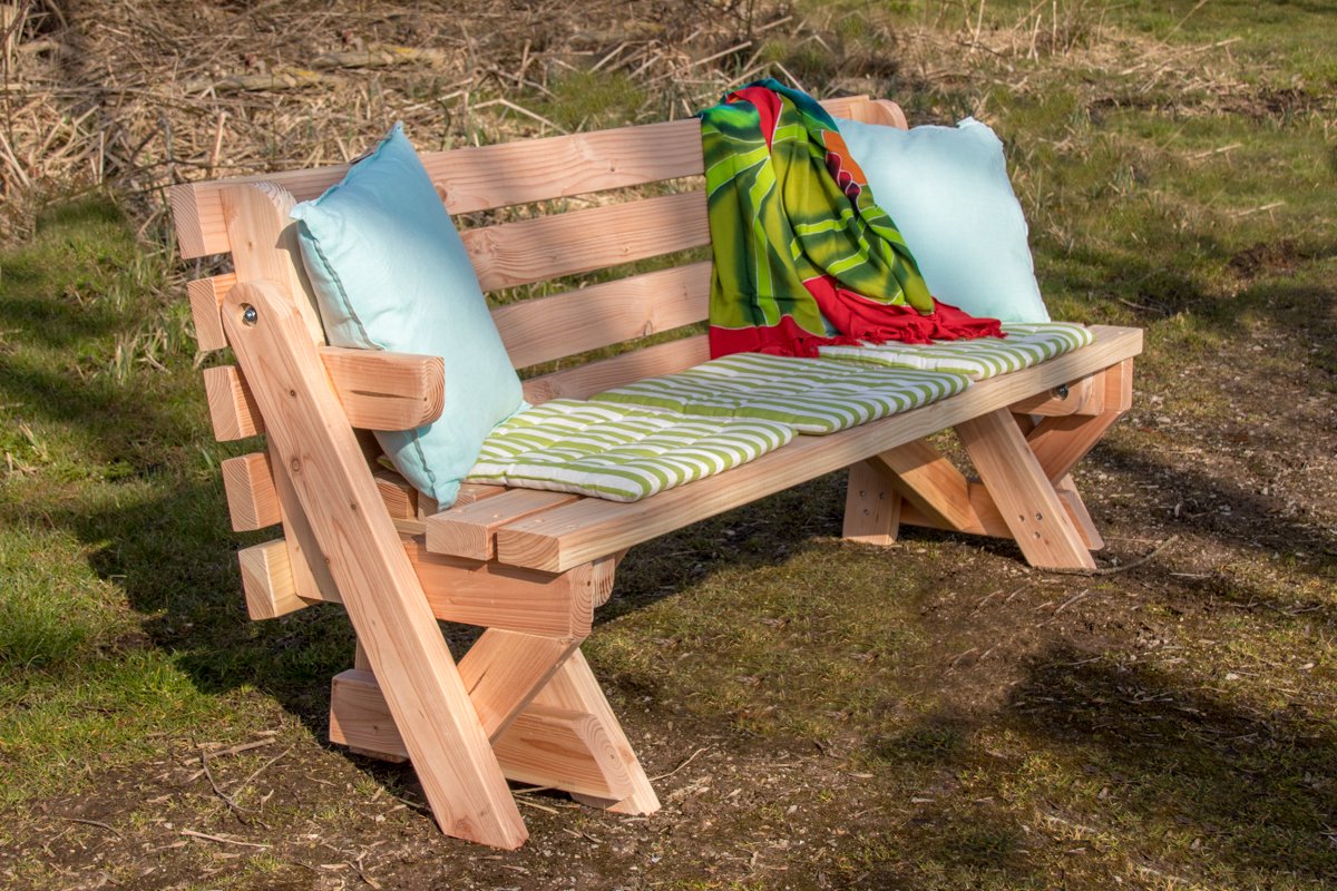 Inklapbare Picknicktafel 2-in-1 (3-6 personen) thumbnail 4