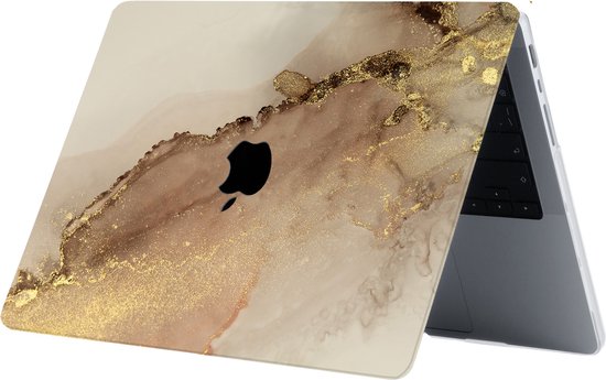 Lunso - MacBook Pro 16 pouces M1/M2 (2021-2023) - Housse - Sweet Caramel