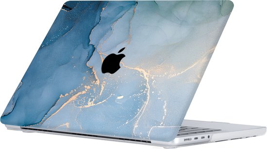 Lunso - MacBook Pro 14 pouces M1/M2 (2021-2023) - Housse coque - Aciano Azul