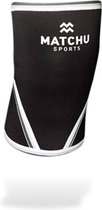 Matchu Sports - Knee Sleeve - 7mm - 1 stuk - Maat L - Zwart - Knee Sleeves Powerlifting