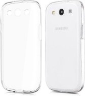 Geschikt voor Samsung Galaxy S3 Neo i9300i Silicone Case dark hoesje Transparant