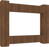vidaXL-8-delige-Tv-meubelset-bewerkt-hout-bruin-eikenkleur
