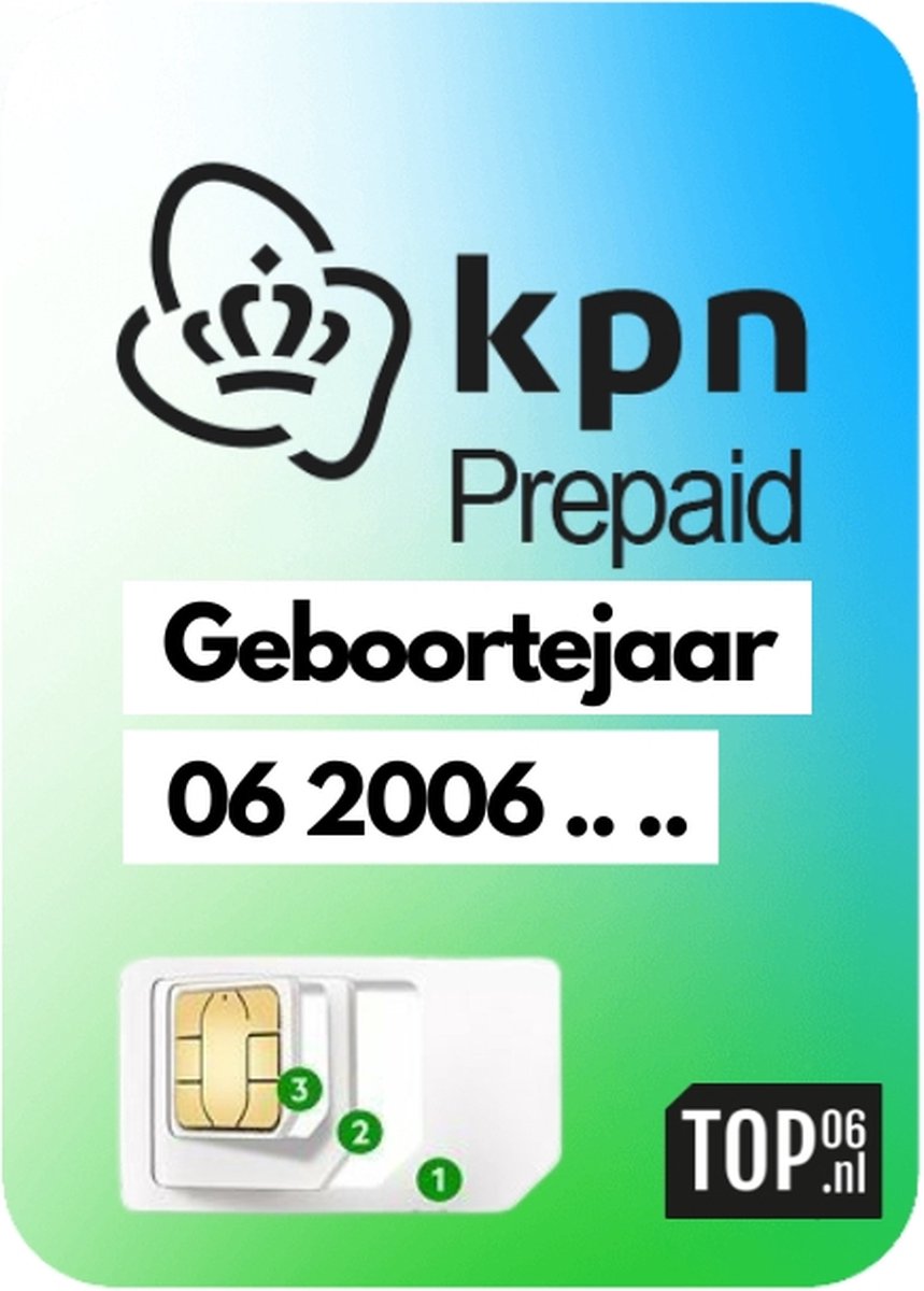 Kies uw eigen 06 2006 xx xx nummer uit - Geboortejaar - KPN netwerk - Nieuw in Nederland