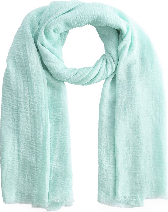 Emilie scarves The all time essential scarf - sjaal - mint - linnen - viscose