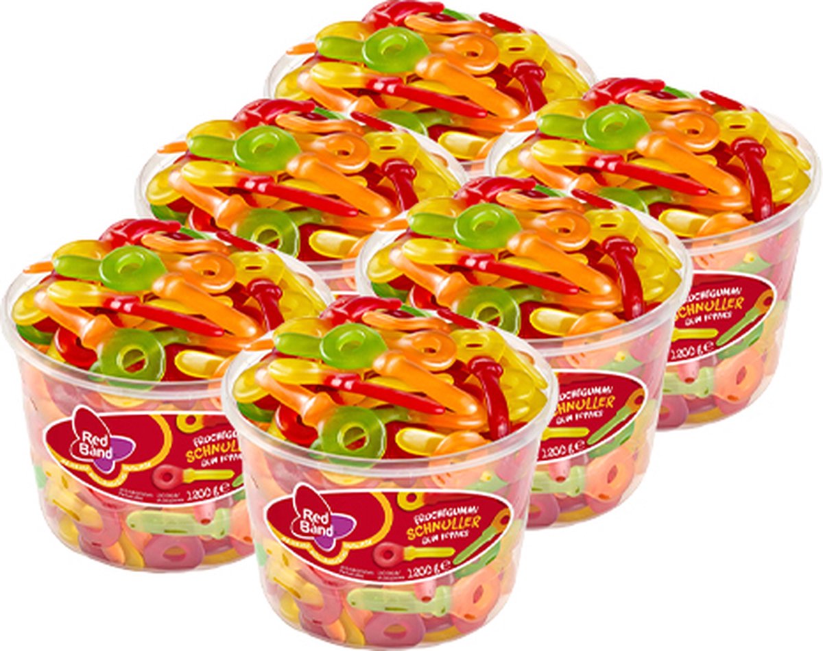 Red Band - Gum Foppies - 6x 100 stuks