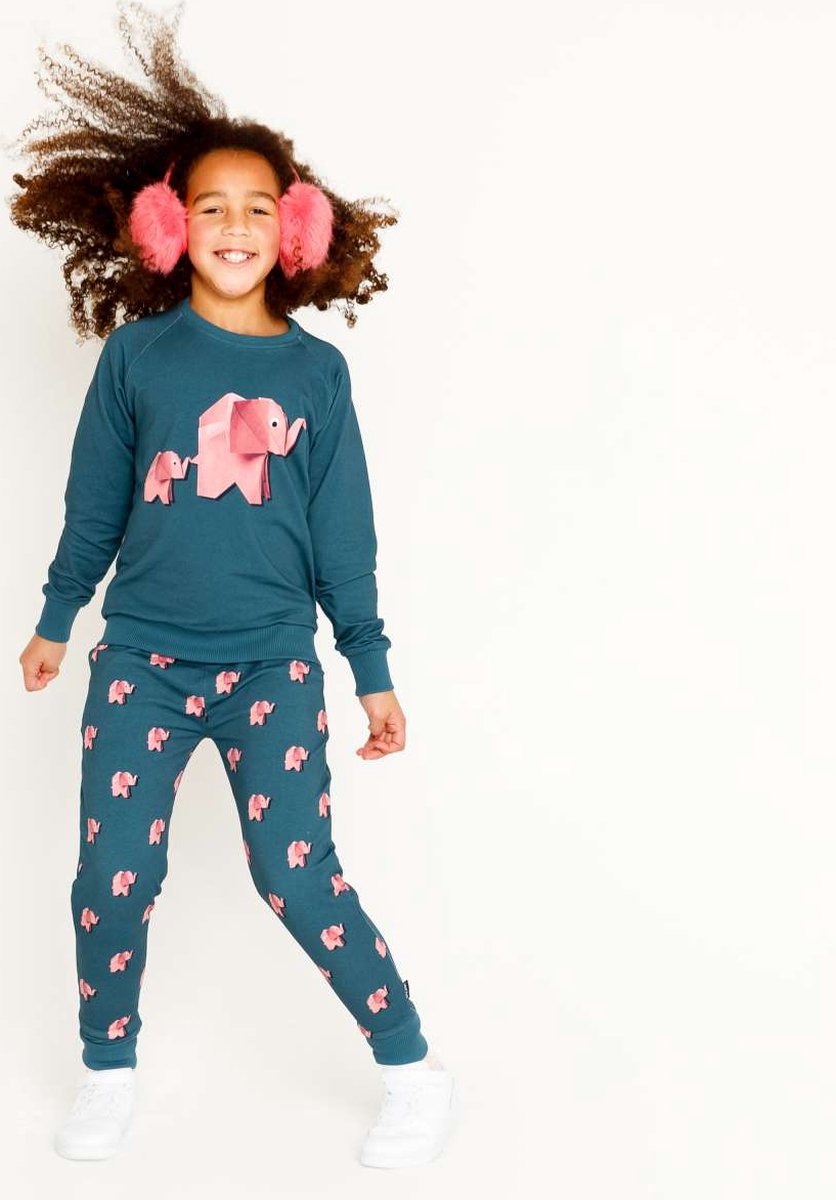 Snurk - Pyjamaset kinderen – Pink Elephant - Maat: 128