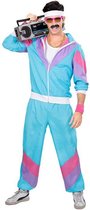 Veran Trainingspak - Verkleedkostuum - 80s - Retro - New Kids - Kostuum - Carnaval - Fout - Heren - Dames - Blauw - XL