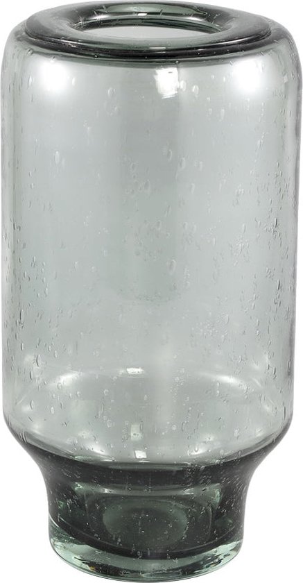 PTMD Vika Vaas - 16,5 x 16,5 x 31 cm - Glas - Grijs