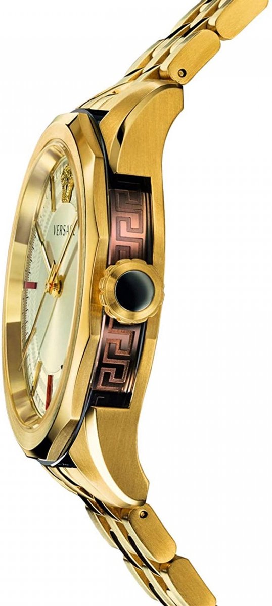 Versace VERA00618 horloge mannen Roestvrij Staal goud bol.