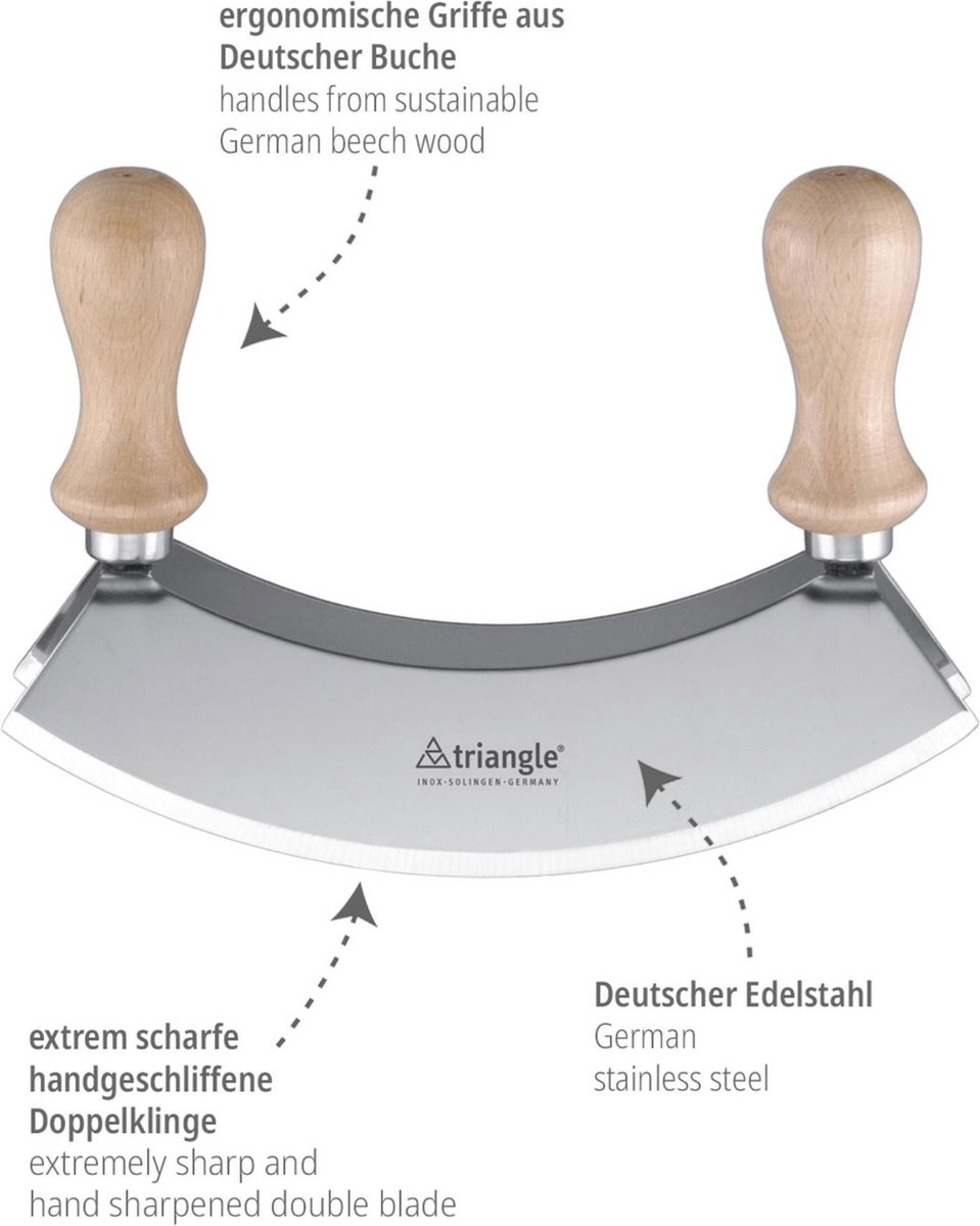 Triangle Wiegemes 14cm – Dubbel Blad voor Precisie Hakwerk