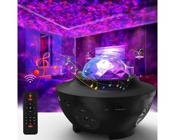 Sterren projector - Galaxy Projector - Sterrenhemel - schoencadeau sinterklaas - Plafond Projector - Nachtlampje kinderen - Sterrenlamp - Met speaker en APP - 20+ kleurcombinaties - Mobstore