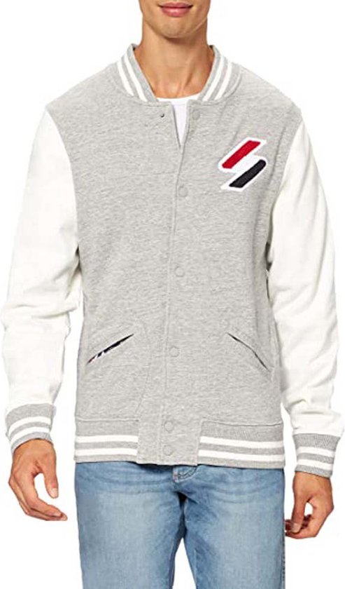 SUPERDRY Code CHE Walk Out Jas Mannen Grijs - Maat XL | bol.com