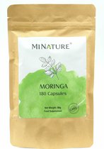 Moringa Capsules 180 stuks - 450mg Moringa poeder van Moringa Oleifera Bladeren per Vega Capsule - 100% Plantaardig