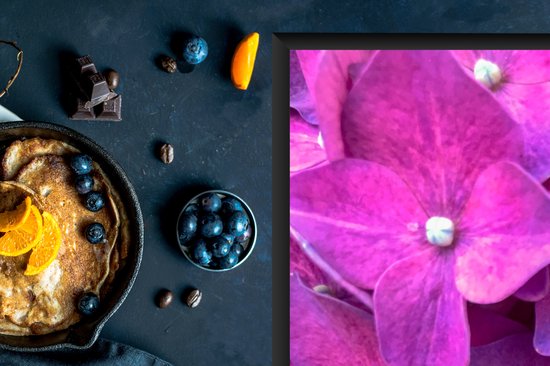 KitchenYeah® Inductie beschermer 78x78 cm - Close-up roze hortensia bloemen - Kookplaataccessoires - Afdekplaat voor kookplaat - Inductiebeschermer - Inductiemat - Inductieplaat mat