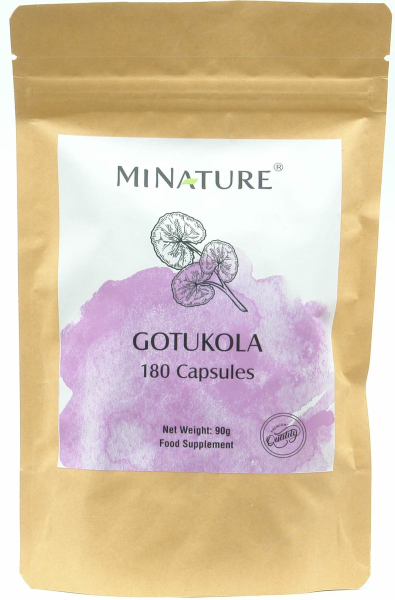 Goedkoopste Gotu Kola Capsules 180 stuks - 450mg Poeder van Centella Asiatica, Waternavel per Vega Capsule - 100 Plantaardig