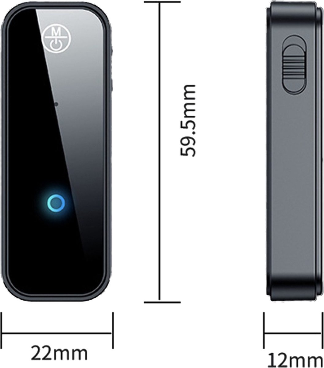 thumbnail: Bluetooth 5.4 FM Modulator Zender Ontvanger - AUX Type-C Hifi Met RGB Verlichting & Multi-Point